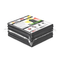 Мешки для мусора 160 л, серые, в пачке 10 шт., ПВД, 40 мкм, 900х1100 мм, i-Bag в Дмитрове