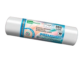 Мешки для мусора 360 л, белые, в рулоне 10 шт., ПВД 65 мкм, 1400х1000 мм, PREMIUM+, 3601015302 в Дмитрове