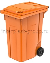 Мусорный контейнер 360 л оранжевый 360 оранжевый в Дмитрове
