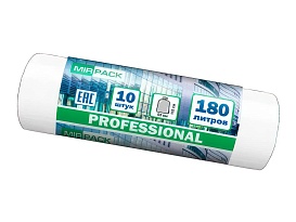 Мешки для мусора 180 л, прозрачные, в рулоне 10 шт., ПВД, 30 мкм, 1100х930 мм, PROFESSIONAL, 180104408 в Дмитрове Мешки для мусора 180 л, прозрачные, в рулоне 10 шт., ПВД, 30 мкм, 1100х930 мм, PROFESSIONAL, 180104408 в Дмитрове