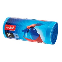 Мешки для мусора 35 л, с ушками, синие, в рулоне 30 шт., ПНД, 10,5 мкм, 640х500 мм, PACLAN Multitop, 600819 в Дмитрове