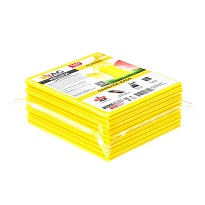 Мешки для мусора 160 л, желтые, в пачке 10 шт., ПВД, 40 мкм, 900х1100 мм, i-Bag в Дмитрове