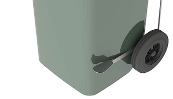 Педаль для мусорного контейнера 120 л.  серый в Дмитрове