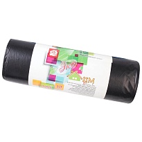 Мешки для мусора 220 л, черные, в рулоне 10 шт., ПВД, 29 мкм, 1100х830 мм, Концепция Быта ЭкоДом, 604924 в Дмитрове Мешки для мусора 220 л, черные, в рулоне 10 шт., ПВД, 29 мкм, 1100х830 мм, Концепция Быта ЭкоДом, 604924 в Дмитрове