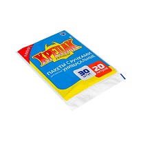 Мешки для мусора 20 л, с ручками, черные, в пачке 20 шт., ПНД, 10 мкм, 550х440 мм, Крепак, 4607075710023 в Дмитрове